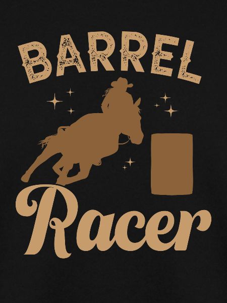 Rodeo Barrel Racing Pferd