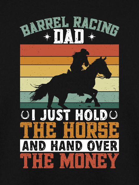 Rodeo Barrel Racing Pferd