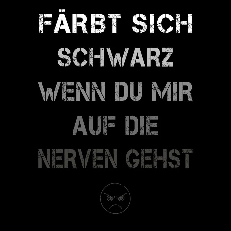 Färbt sich schwarz