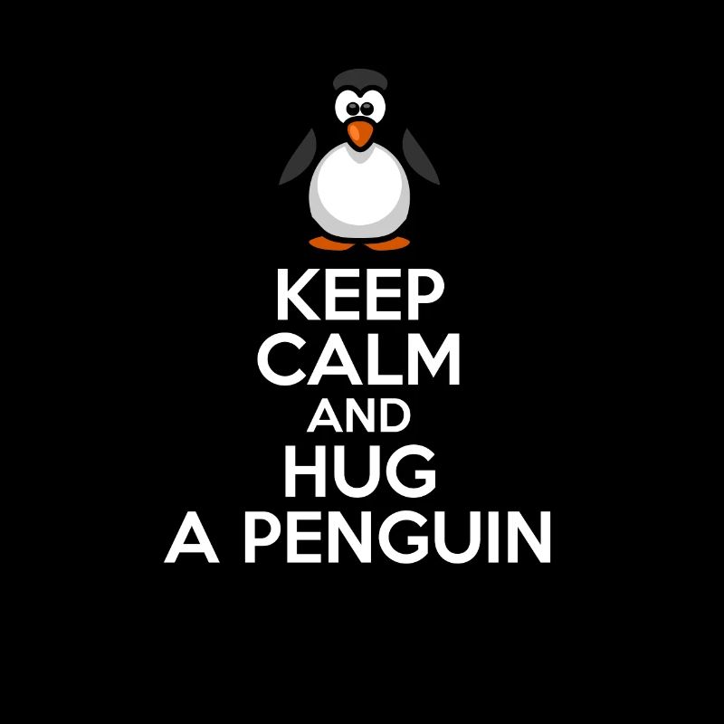 Keep Calm And Hug A Penguin Pun Bird Animal Lover