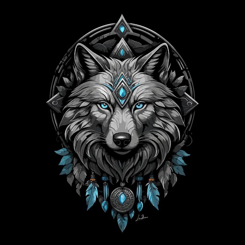 Loup arctique viking