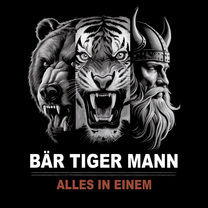Bear, tiger, man – all in one powerful look