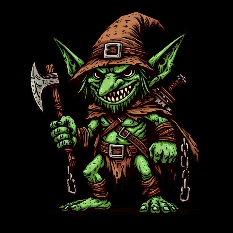 Goblincore, Gruseliger Goblin, Troll & Kobold