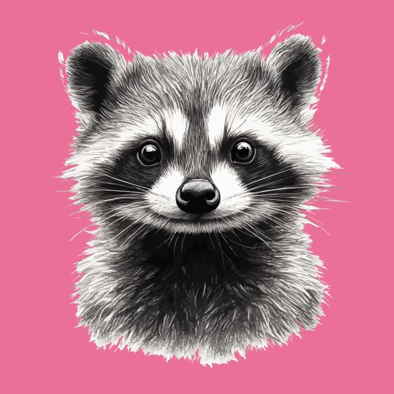Lustiger Waschbär