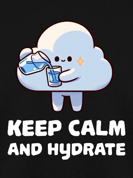 keep calm and hydrate
