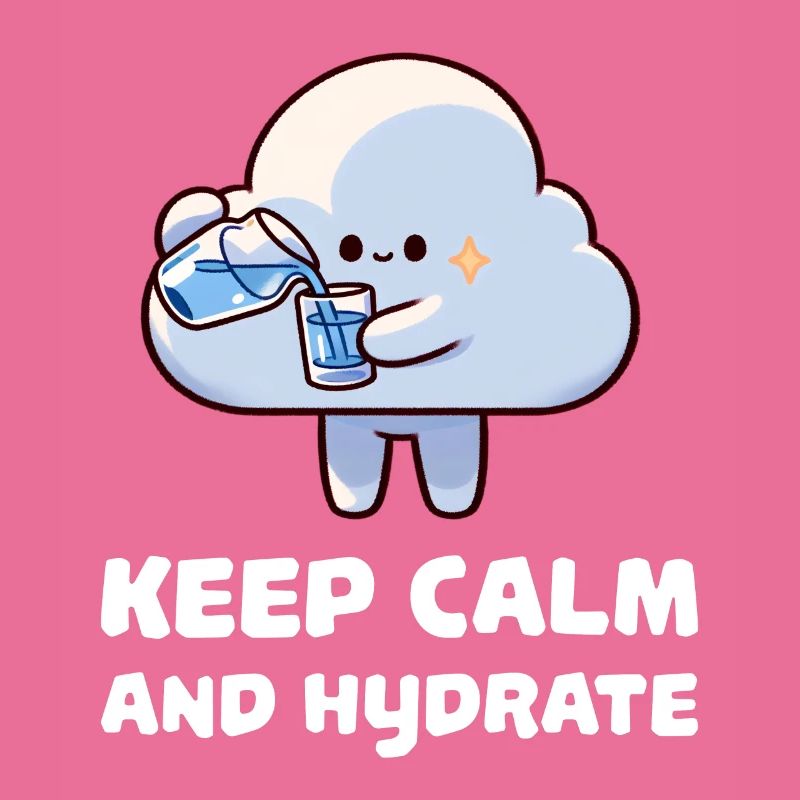 keep calm and hydrate