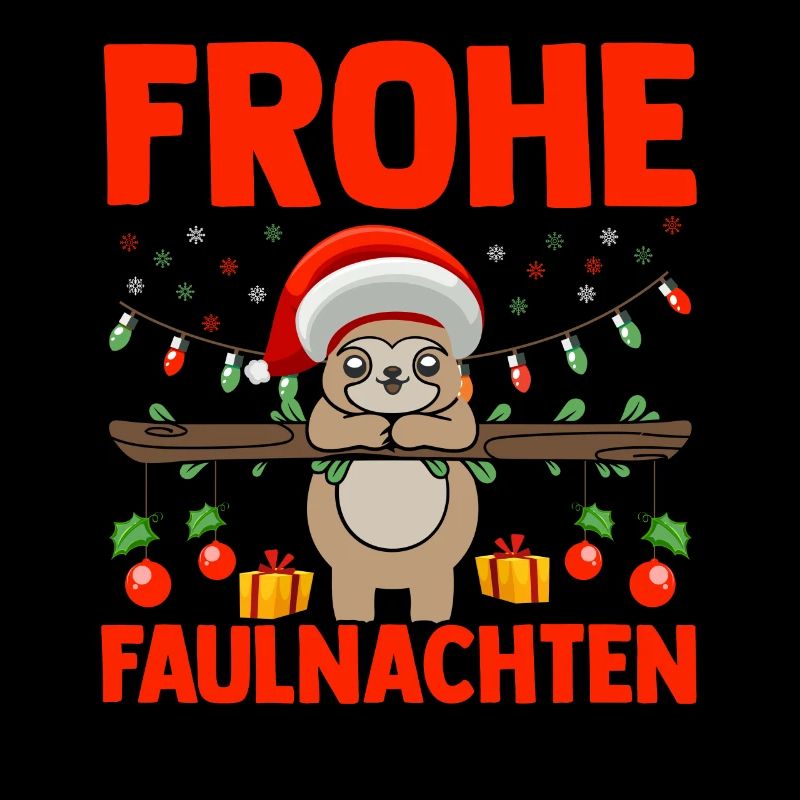 Weihnachtsmann Weihnachtsfest Faultier
