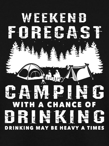 Camping mit Trinklagerfeuer Camping