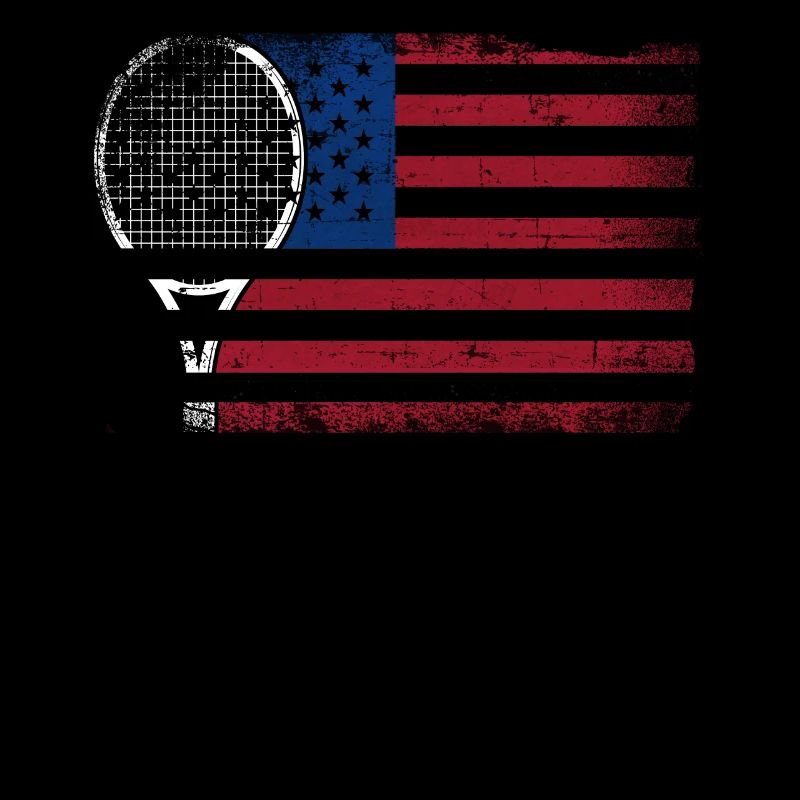 Funny Tennis Player Racket