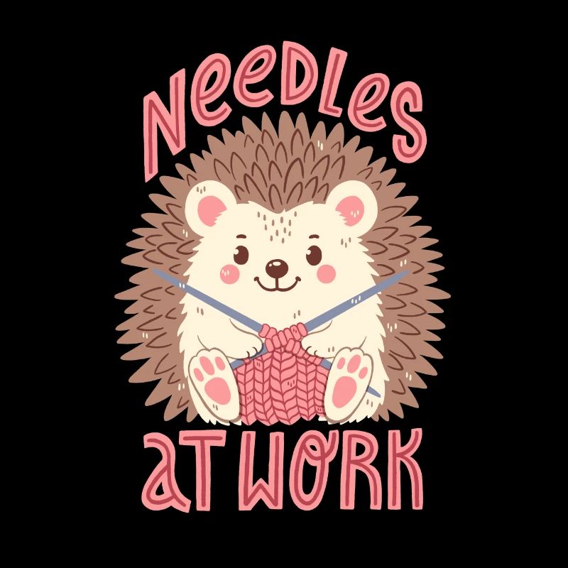 Nadeln bei der Arbeit