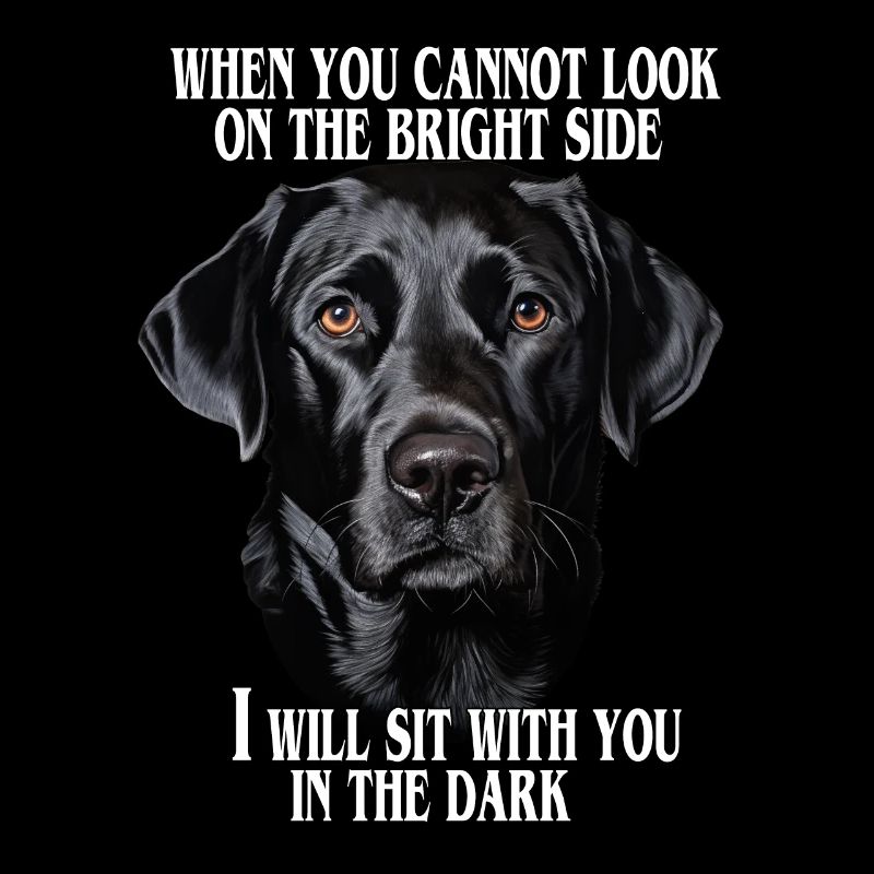 Schwarzer Labrador Zitat
