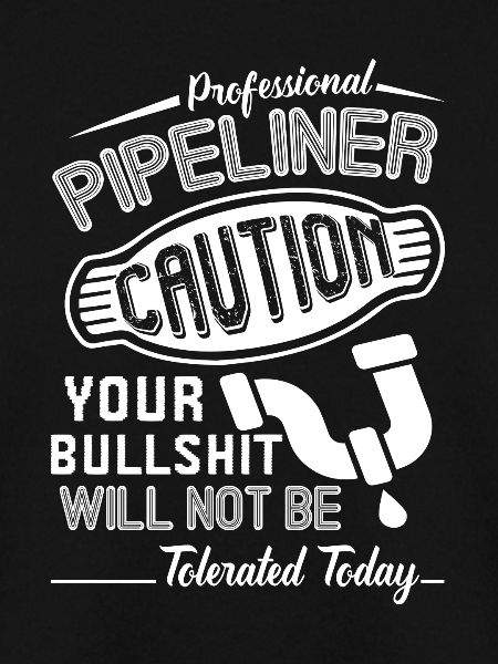 Professional Pipelayer Caution