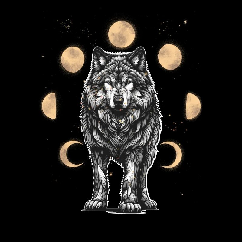 Loup Loups Phase de Lune Phases de Lune Spirituel