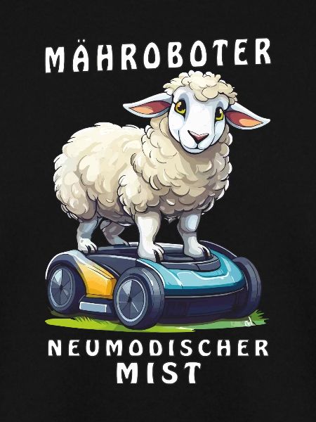 SCHAF MÄHROBOTER NEUMODISCHER MIST