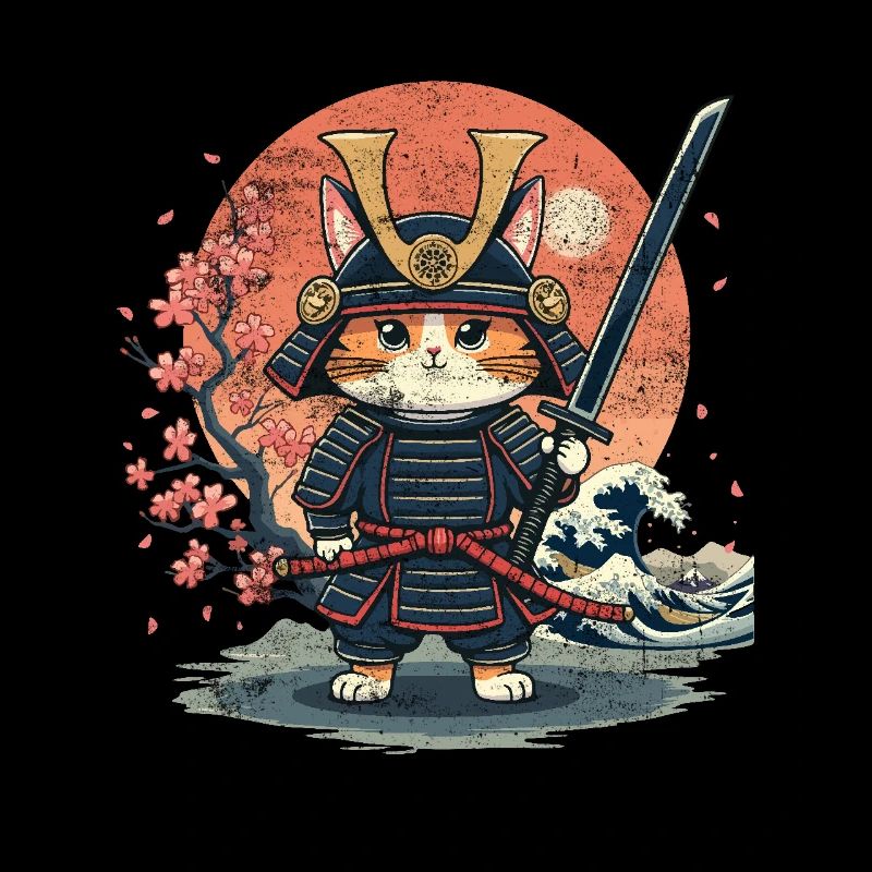 Chat samouraï, chat d’art japonais