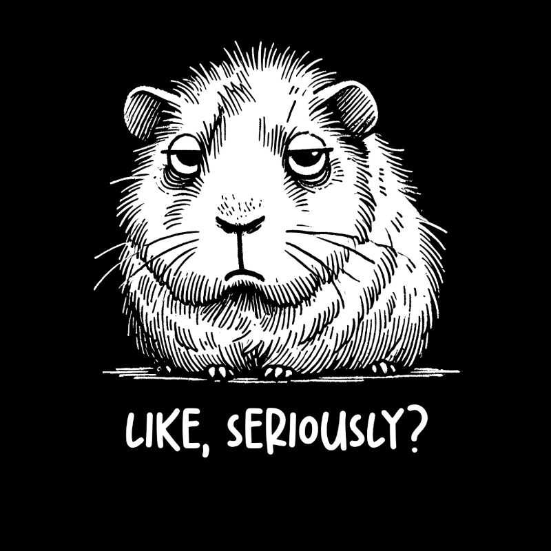Guinea Pig Unamused Like Seriously Judging Sarcast