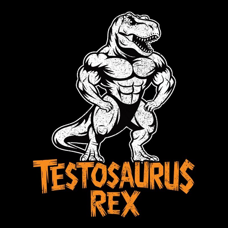 Testosaurus Rex Drôle Bodybuilder Dinosaure