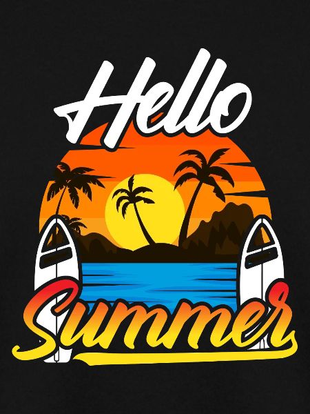 Hello Summer Sunset Design