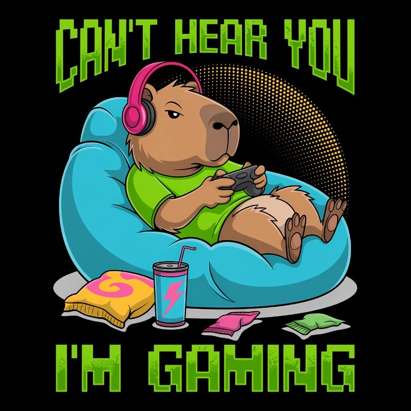 Capybara Gamer Gaming
