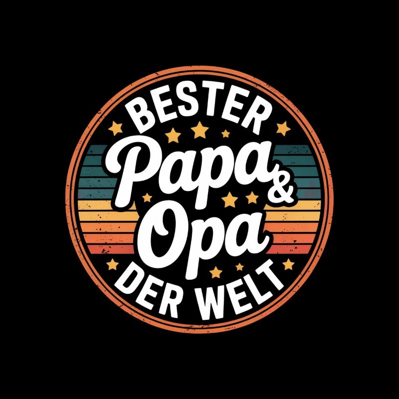 Bester Papa Und Opa Der Welt Retro