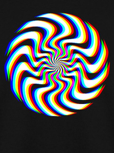 Glitch Spirale – Optische Täuschung