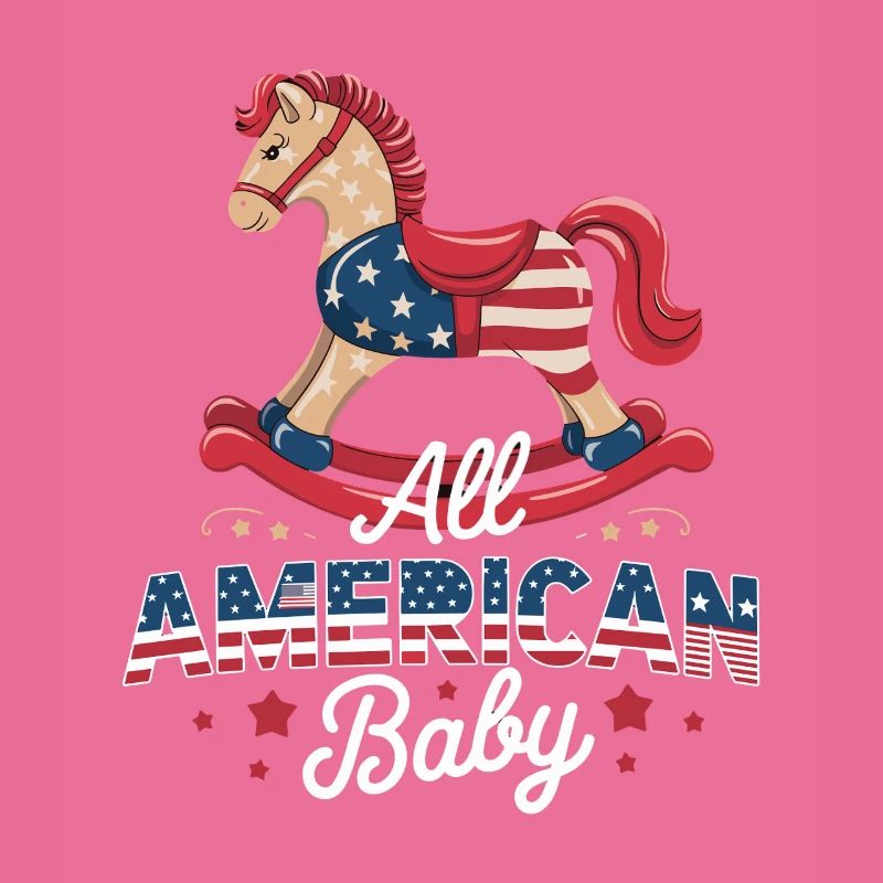 Conception de cheval à bascule pour bébé américain
