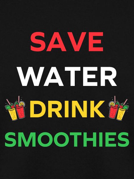 Save water drink smoothies