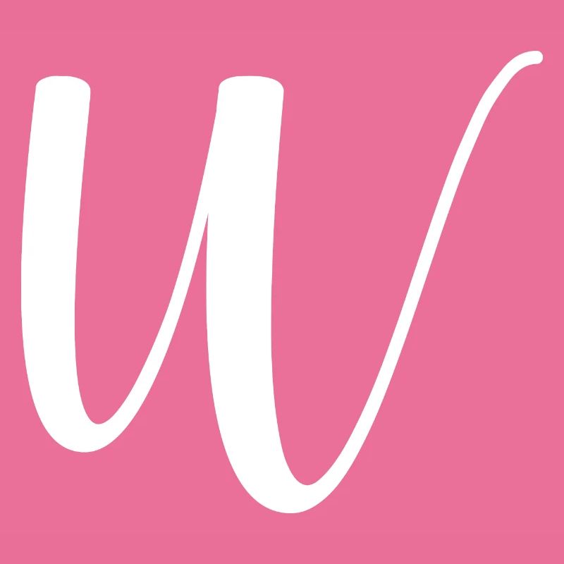 Calligraphie, initiale W
