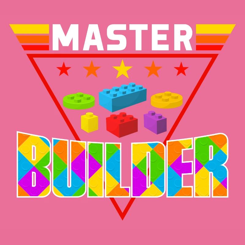 For Block Builder Dad Master Builder