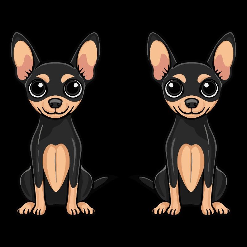 Pinscher Hund Comic
