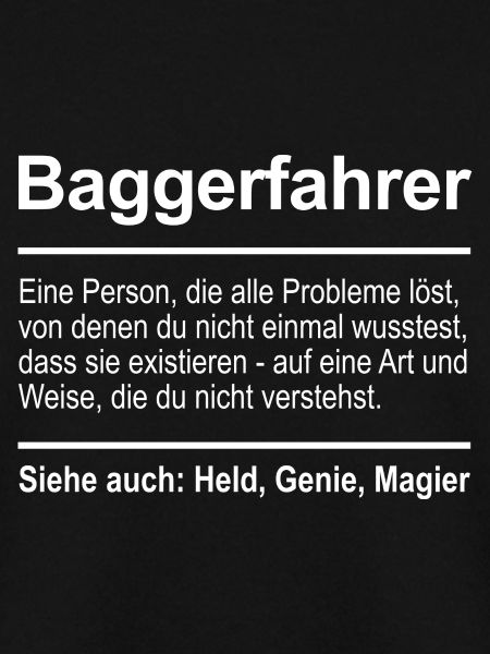 Baggerfahrer