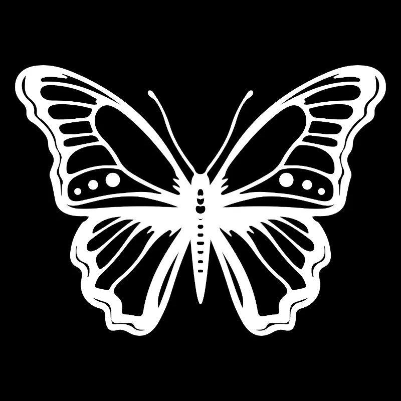 Papillon élégant – insecte minimaliste