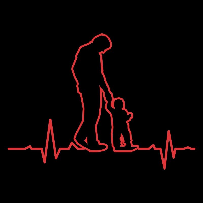 Father and son heartbeat EKG frequency