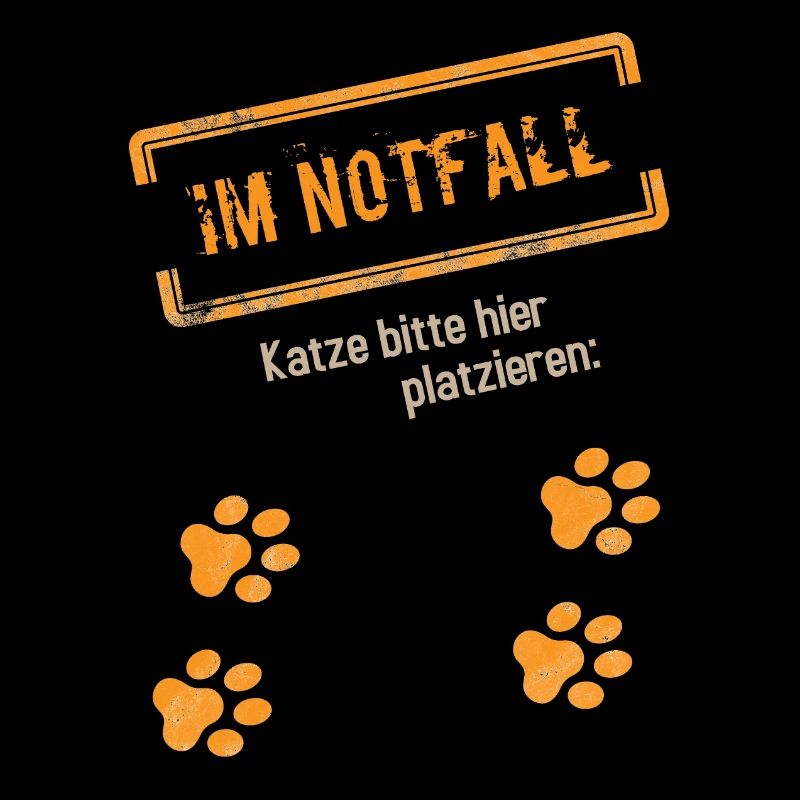 Notfall Katze lustige Sprüche Geschenk Spruch Fan