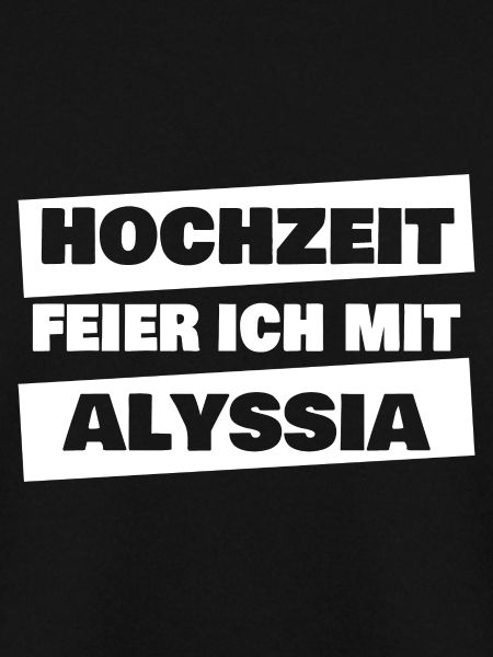 Alyssia als JGA