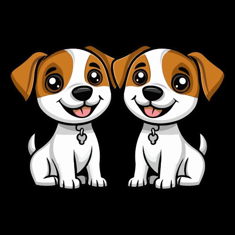Jack Russell Terrier Dog Comic