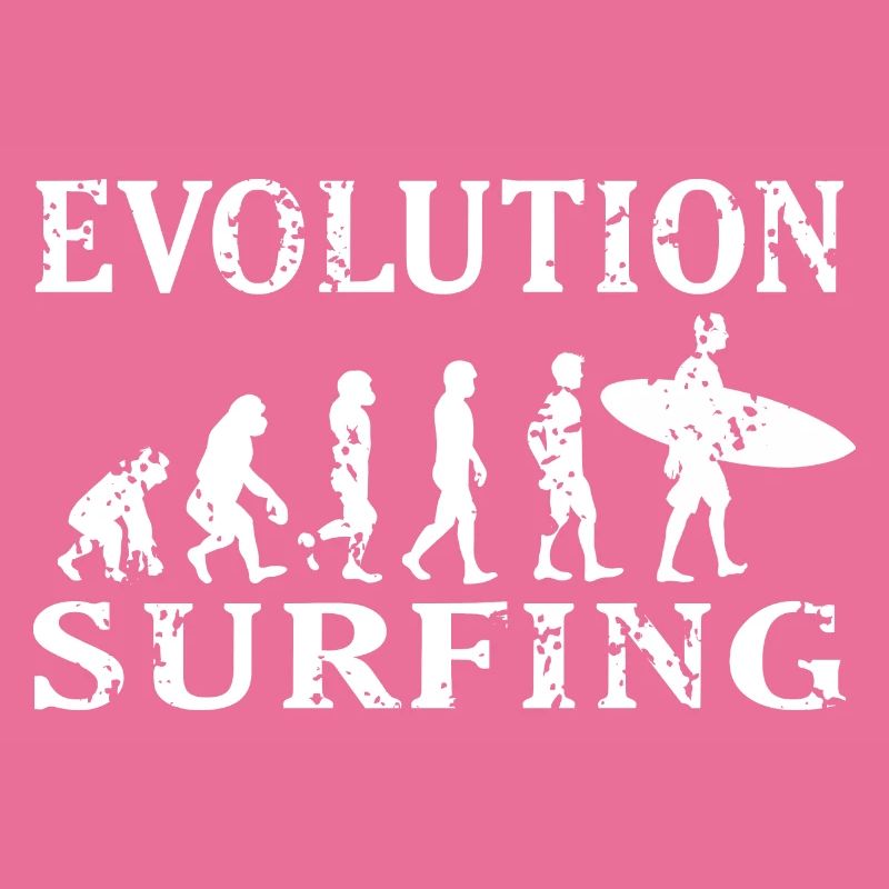 Vintage Surfing Evolution Cool Surfing T-Shirt