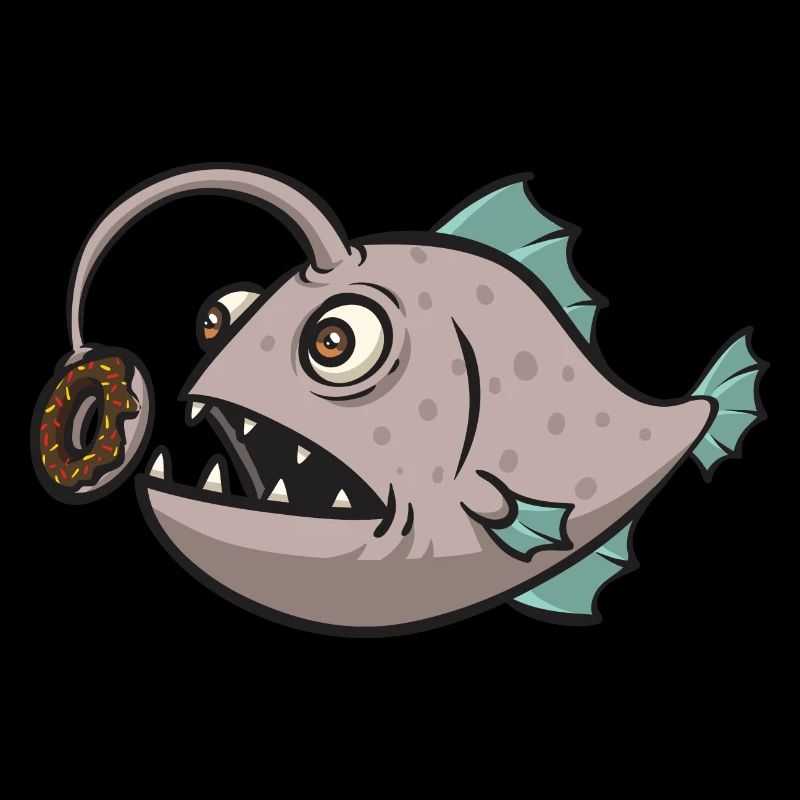 Anglerfisch Tiefseeangler Angler Fisch