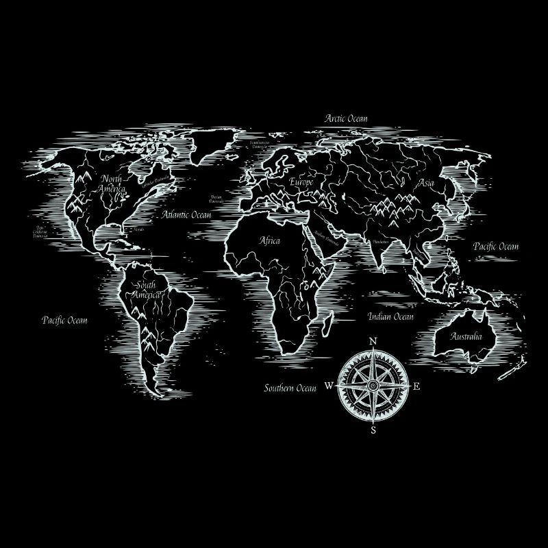 World Map Vintage