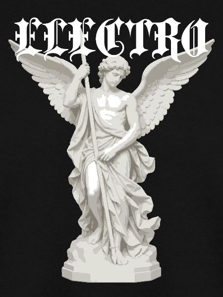 Elektro-Engel-Statue Gothic