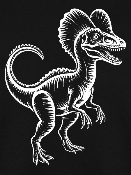 Frilliger Dino Silhouette