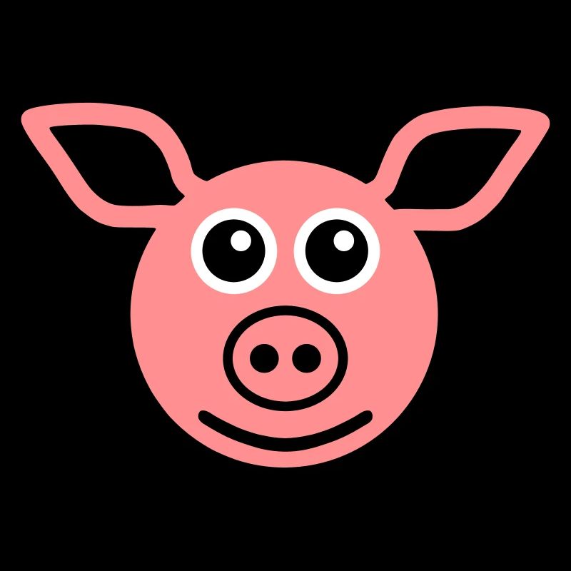★ Designfarben änderbar ★ Gesicht Schwein