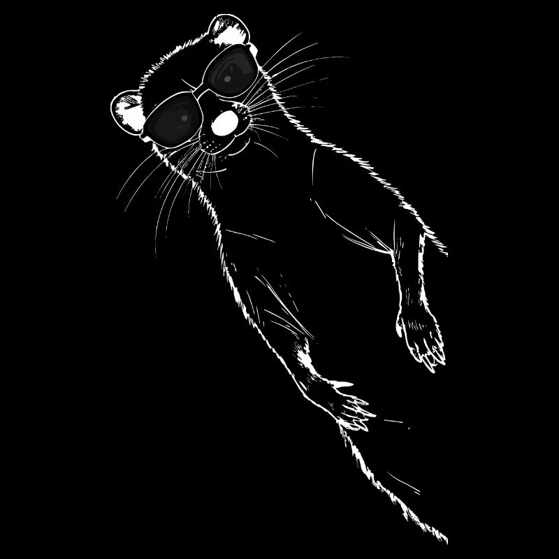Furet cool avec des lunettes de soleil Furet mignon