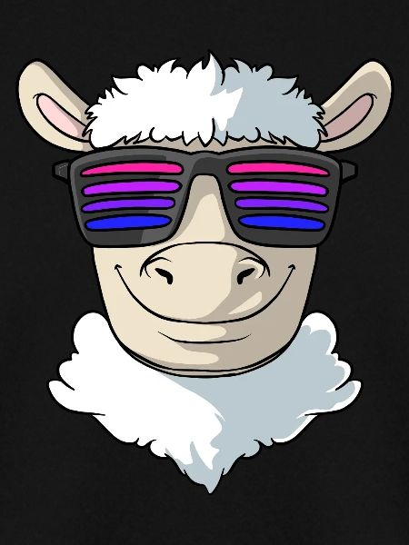 Schaf mit coller Sonnenbrille