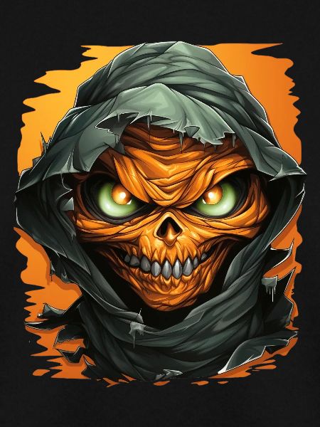 Halloween Spooky Cartoon Mummy