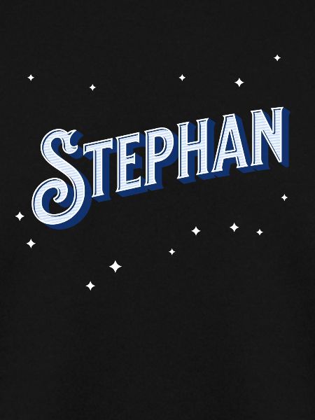 Stephan's name personalized