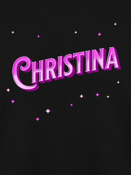 Christina's name personalized