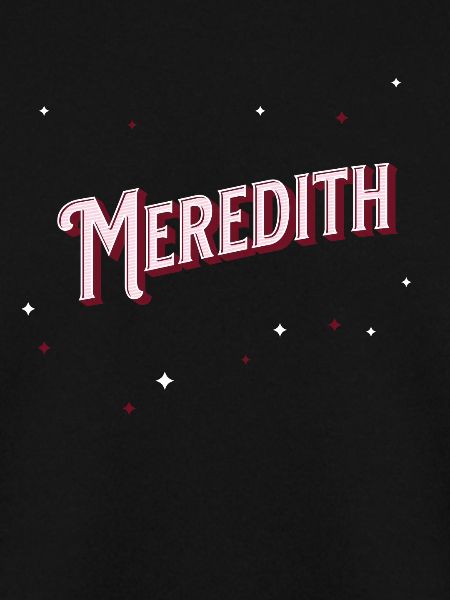 Meredith name personalized