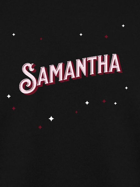 Samantha's name personalized