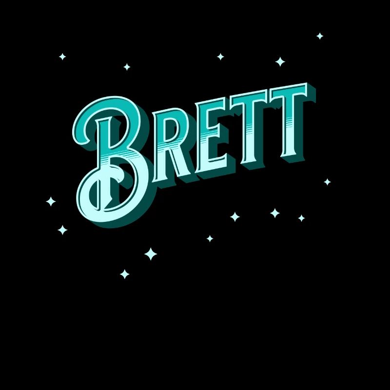Brett Namen personalisiert